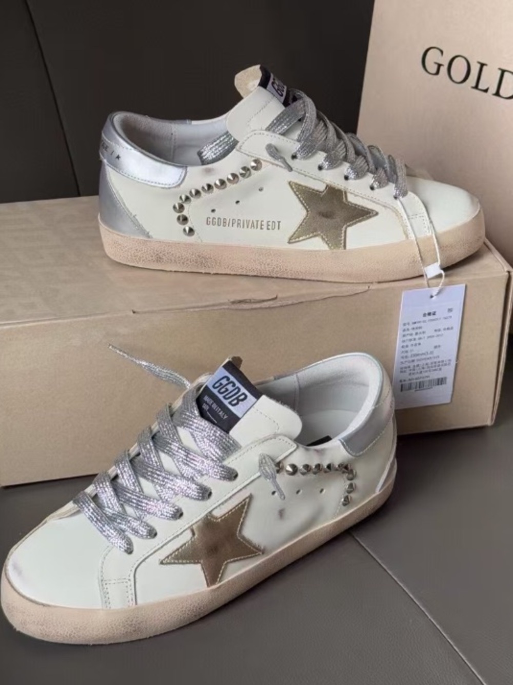Golden Goose Super-Star Studded Sneakers - Picture 2 of 5